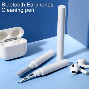  Fülhallgató tisztító toll többfunkciós tisztítóeszköz-készlet AirPod-okhoz Galaxy Buds Bluetooth fejhallgató Fejhallgató porkefe