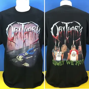 Gyászjelentés Lassan rothadunk Men's XL Black Death Metal Band Tee Thirt Shirt Import Merc