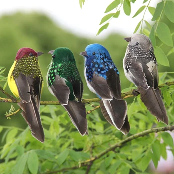 Hamis kézműves madarak Mesterséges hab tollak Madarak Kezdőlap Kert Esküvői dekoráció Születésnapi zsúr dekorációk