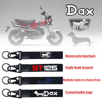 HONDA ST125 DAX esetén Motorkerékpár kulcstartó Testreszabott zsinór motorkerékpár kulcsokhoz Kulcs sólyom csőr Motorkerékpár kulcstartó