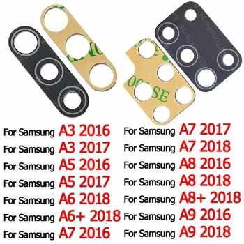  hátsó hátsó kamera lencse üveg lencsefedél Samsung Galaxy A6 A6 A7 2017 A8 Plus A8 + A9 Pro 2018 A3 A5 2016 csere javításhoz