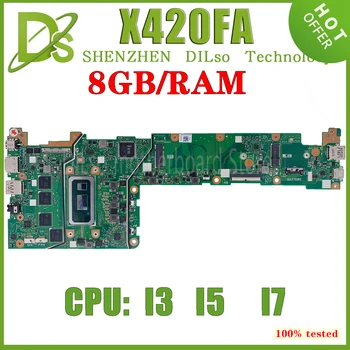 KEFU X420FA alaplap ASUS VivoBook 14 X420 X420F laptop alaplaphoz i3-8145U i5-8265U I7 8GB RAM 100%-ban tesztelt