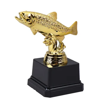 Kids Party Trophy Creative Award Trophy Plastic Fish Reward Trophy for Sport Competitions (Fish C)