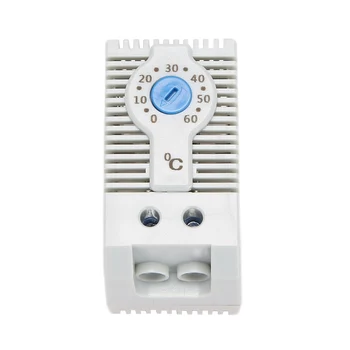 KTS011 NO Normálisan nyitott állítható mechanikus hőmérséklet-szabályozó szekrény termosztát Din sín, hűtéshez használt