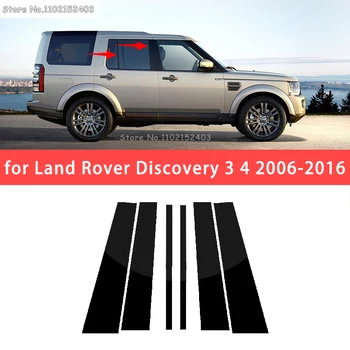 Land Rover Discovery 3 4 2006-2016 Új Hot 6PCS fényes fekete polírozott oszloposzlopok ablakdíszítő fedél BC oszlopmatrica