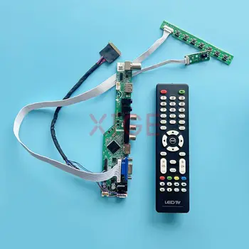 LCD Driver Controller Board Fit N133B6 N133BGE N134B6 laptop mátrix USB + AV + HDMI + VGA 1366 * 768 készlet DIY 13.3
