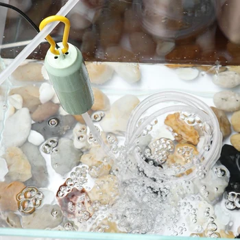 Légszivattyú akvárium 4 szín 7.5x3cm levegőztető kompresszor akvárium Mini néma oxigén műanyag + réz szivattyú Hasznos
