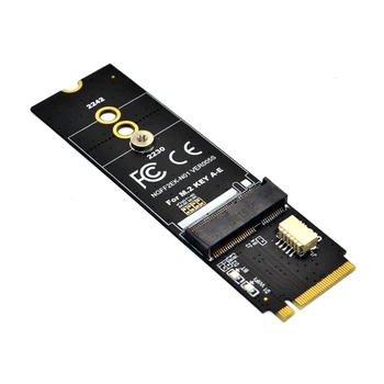 M.2 KEY-M - KEY A-E/E adapter kiemelő kártya M.2 NGFF PCIe protokollhoz Vezeték nélküli hálózati kártya modul