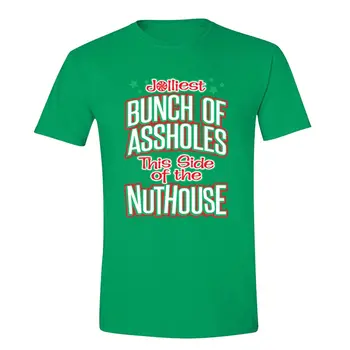 Mens Jolliest Bunch Of As*holes Nuthouse Vacation Ugly Christmas Sweater póló