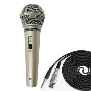 Mikrofon professzionális dinamikus vezetékes mikrofon énekszínpad Otthoni karaoke számítógép hangszóró mikrofon Könnyen használható