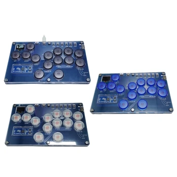 Mini Hitbox Arcade kontroller Fighting Stick Street Fighters játék joystick gomb 14 billentyűs játék billentyűzet PC konzolhoz