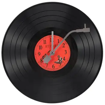 Minőség Széles körben tartós- Wall Art Clock Vinyl Record Falióra dekoratív függő óra Falióra ajándékozási lehetőséghez Lakberendezés