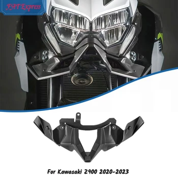 Motorkerékpár tartozékok Első kerék csőr orrkúp fedél a Kawasaki Z900 2020-2023 alsó fényszóróburkolatához Aerodinamikai szárnyak