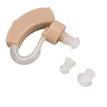  műanyag Super Mini állítható fülhang-erősítő hangerő Hang hallgatás hallókészülék készlet Hook a fülbe JZ-1088A fülápoló