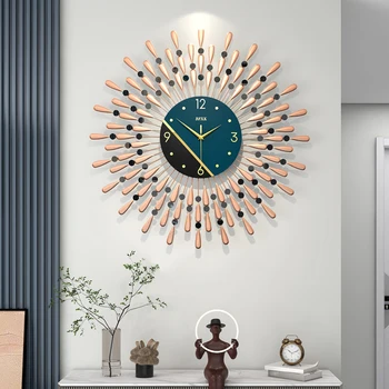 Nagy méret Csendes falióra minimalizmus Modern design akkumulátor fény Luxus otthoni falióra akril Zegary Nappali dekoráció