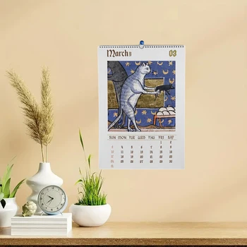 Nappali Macska minta naptár Praktikus divatos tervezési naptár Születésnapi ajándék