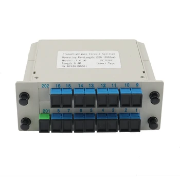 NEW-PLC kazetta behelyezési típusa SC APC UPC száloptikai doboz FTTH 1X16 PLC osztó doboz