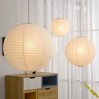 Noguchi függőlámpák Japán függőlámpa otthoni tartózkodás csillár papír művészeti világítás kreatív lakberendezés hálószoba éjjeli lámpa