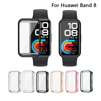 Prémium TPU védőtok Huawei Band 8-hoz teljes képernyős védőfóliával - Ultimate tartozék a Huawei Band8-hoz
