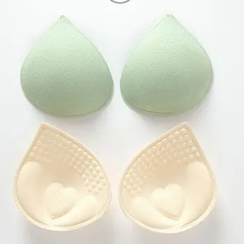 Push up újrafelhasználható vízcsepp forma Bikini párnázó betétek Mellkas csészék Pad Női ruhák kiegészítők Melltartó betétek