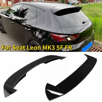 Seat LEON MK 3 MK3 5F FR stílusú ferdehátú 5 ajtók 2012 -2020 ABS anyag hátsó spoiler ajak törzsszárny (nem illeszkedik 3 ajtó