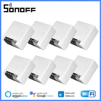 SONOFF Mini R2 WIFI Smart Switch intelligens otthoni távirányító 2-irányú vezérlés időzítő vezeték nélküli barkácskapcsoló Ewelink Alexa APP vezérlő megszakító