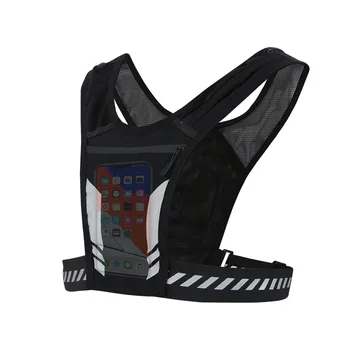 Sport fényvisszaverő futó hátizsák univerzális könnyű futómellény mobiltelefon kártyák táska kocogáshoz fitnesz férfi nő