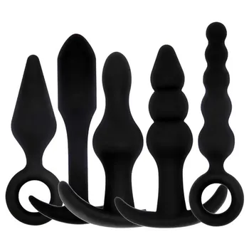 Szilikon Anális popsi dugó Hüvelyi G-pont stimulációs vibrátor Háztáji gyöngy maszturbáció Anális dildó szex játékok nőknek Meleg