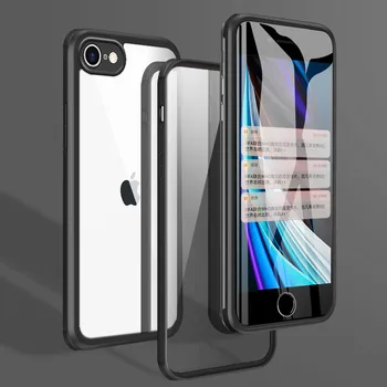 szilikon lökhárító tok iphone 7-hez 8 iPhone7 tok 360 teljes védelem kétoldalas üvegborítás iphone 8-hoz iPhone8 védő