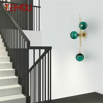 TEMOU Modern egyszerű fali lámpa Kreatív LED Sconce lámpatestek otthoni folyosóhoz Hálószoba dekoratív