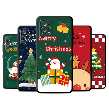 Tok Samsung Galaxy A52 A53 A54 A12 A13 A51 A14 A23 A24 A34 A71 A22 A32 A02 A03 A04 Telefonborító karácsonyi rajzfilm újév