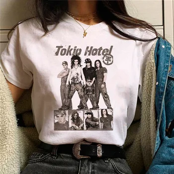 Tokio Hotel póló nők nyári képregény anime póló női manga ruhák