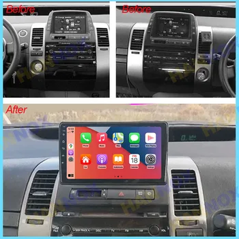 Toyota Prius XW20 II 2 2003 -2011 9inch Android 2 din autórádió multimédia GPS navigációs lejátszó sztereó támogatás SWC TPMS DVR