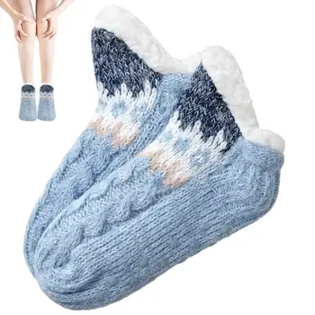 Téli papucs zokni univerzális báránygyapjú bolyhos zokni egyméretű háztartási viselettel nappaliba Tanulószoba Játékterem
