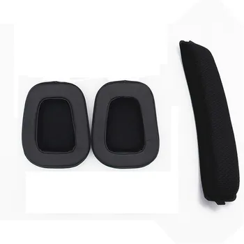 Többféle típusú hálós/bőr fülpárnák Fejpánt G933-hoz G633 játékhoz tervezett mikrofonos fejhallgató párnák Fülpárnák Habszivacs párnahuzat csésze csere