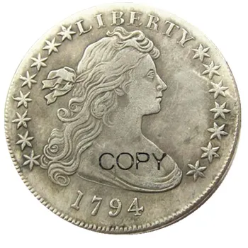 US 1794 Draped Bust dollár Kis Eagle ezüstözött másolat érme
