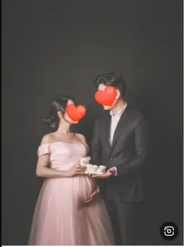 Verngo le a vállról pirosító rózsaszín tüll báli ruhák esküvői parti ujjak Koreai estélyi ruhák Hivatalos partiruha plusz SIze