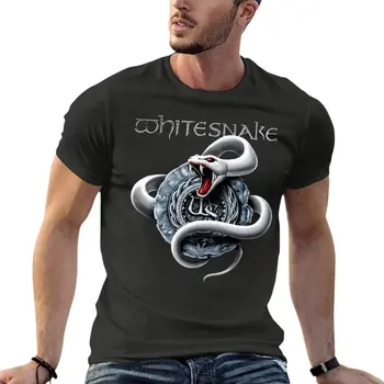 White Snake Whitesnake Heavy Metal Rock Oversize Thirt Férfi ruhák Rövid ujjú Streetwear Nagy méretű felsők Póló