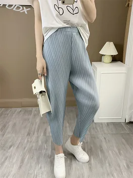YUDX Miyake rakott nadrág Női rakott vágott nadrág rakott széles szárú nadrág 2023 nyár Új temperamentum ingázás
