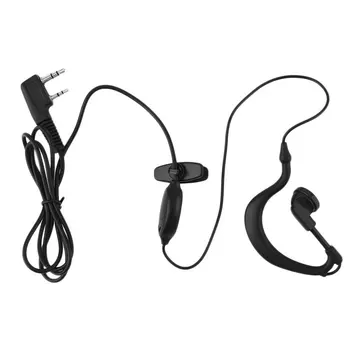 Új 2 PIN mikrofon fülhallgató fülhallgató Ear Hook Walkie Talkie fülhallgatóhoz BAOFENG UV5R 888s gyors szállításhoz