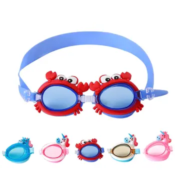 Új aranyos rajzfilm gyermek úszószemüveg vízálló ködgátló tanulási szemüveg tükör állítható úszószemüveggel