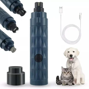 Új elektromos kutya körömvágó ollók Kisállat karmok vágó csiszolók LED fényű szerszámok Macska mancsok Ápoló trimmer tisztító kellékek