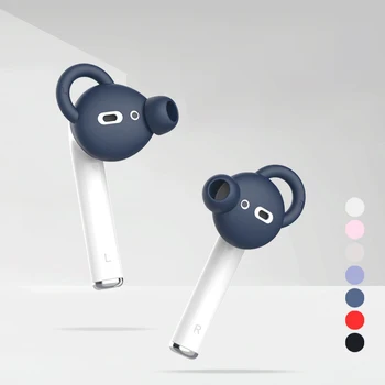  Új fülpárnák Airpods 1/2 vezeték nélküli fejhallgatóhoz Fülhallgató Puha szilikon burkolatok Fülhallgató tok Fülpárnák csúszásgátló fülhorog