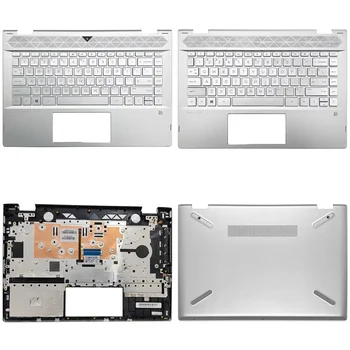 Új laptop tok HP Pavilion X360 14-CD TPN-W131 LCD hátlap elülső keret Felső csuklótámasz alsó alsó tok billentyűzet zsanér