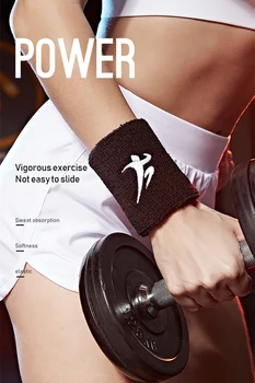 Új professzionális fitnesz karszalagok Sport melegítőszalag kézpánt Izzadságcsukló tartó merevítő tekercsek Tenisz tollaslabda kosárlabda őr