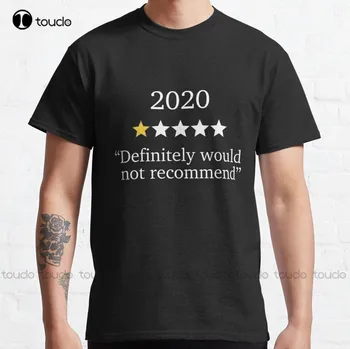 Új vicces 2020 egycsillagos értékelés - Nem ajánlom - 2020 Souvenir Classic póló narancssárga ing S-5Xl pamut póló
