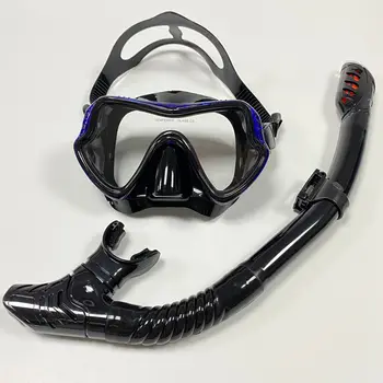  Úszás búvárkodás Snorkeling tükör, szilikon arcmaszk, légzőcső készlet, nagy keret, snorkeling felszerelés