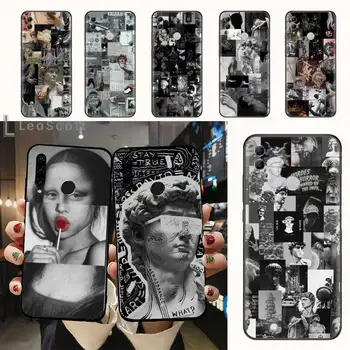 Szobor David Mona Lisa Art Aesthetic Phone Case For Huawei honor Mate 30 40 50 20 8 70 5 9 10 Pro P x i s y Lite nova