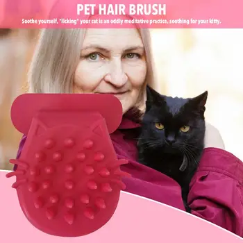Tongue Cat Brush Scratcher Pet Hair Remover Brush Masszázskefe kis kutya kisállat kellékekhez